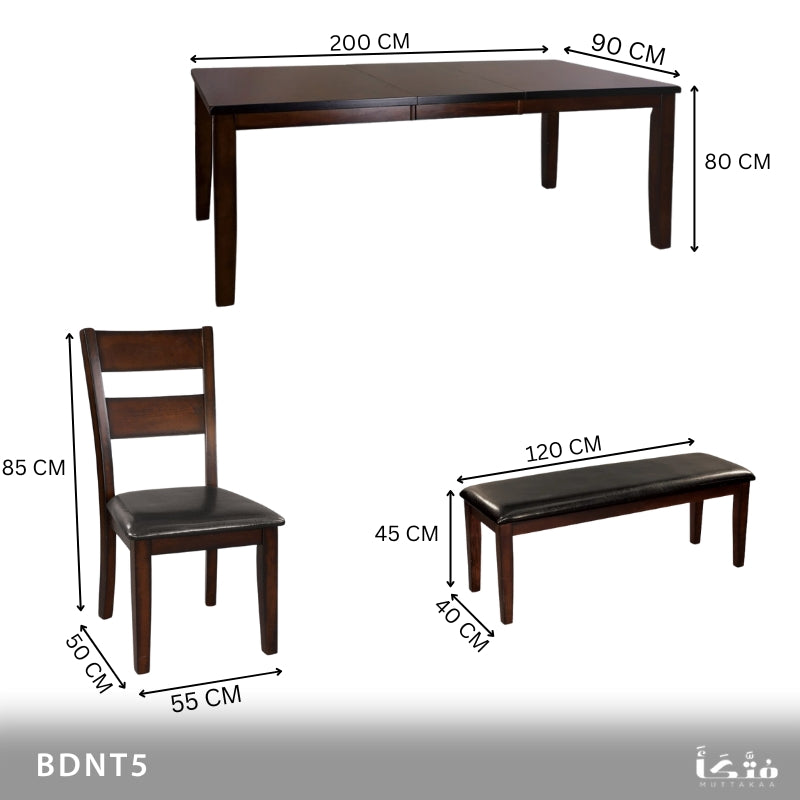 طقم سفرة6 أفراد زان احمر - BDNT5
