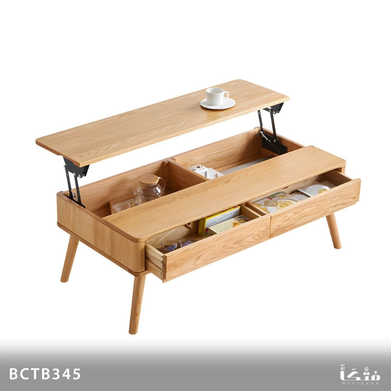 Natural Wood Coffee Table - BCTB345