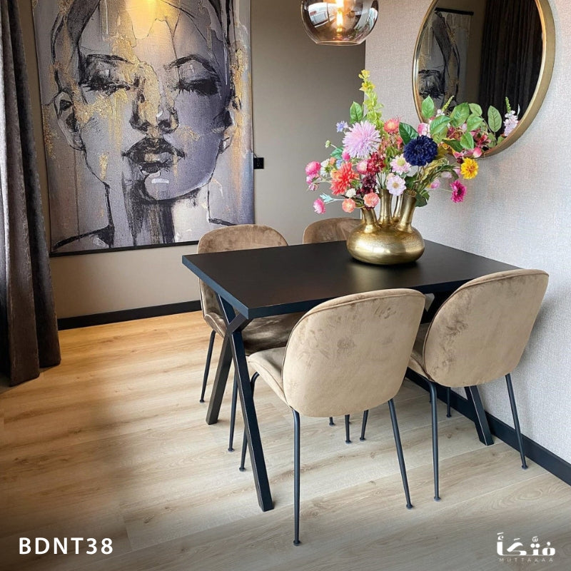 طقم سفرة مستطيلة 4 أفراد ستيل - BDNT38