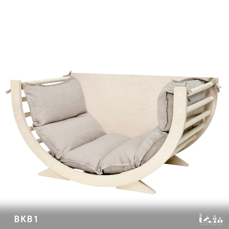 Natural Wood Baby Rocking Chair - BKB1