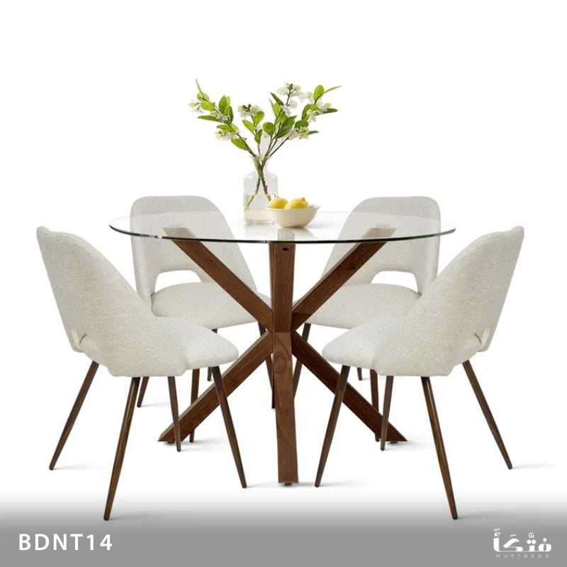 طقم سفرة دائرية 4 أفراد موسكي - BDNT14