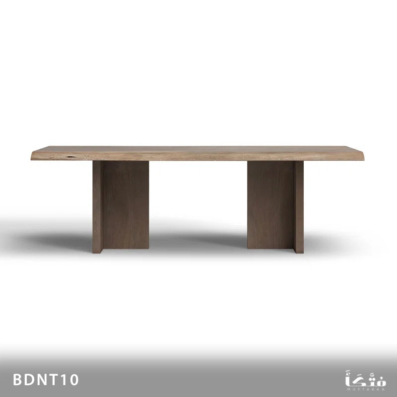 ترابيزة سفرة و بانكيت من الخشب الطبيعي - BDNT10