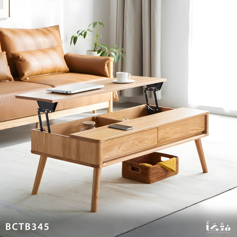 Natural Wood Coffee Table - BCTB345