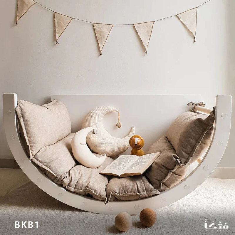 Natural Wood Baby Rocking Chair - BKB1