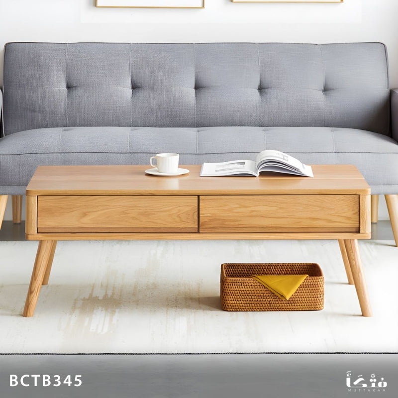 Natural Wood Coffee Table - BCTB345