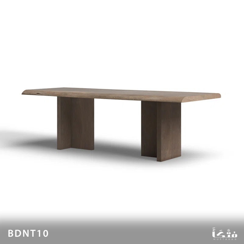 ترابيزة سفرة و بانكيت من الخشب الطبيعي - BDNT10