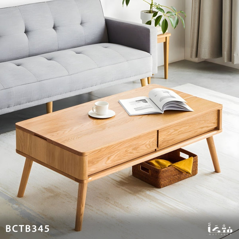 Natural Wood Coffee Table - BCTB345