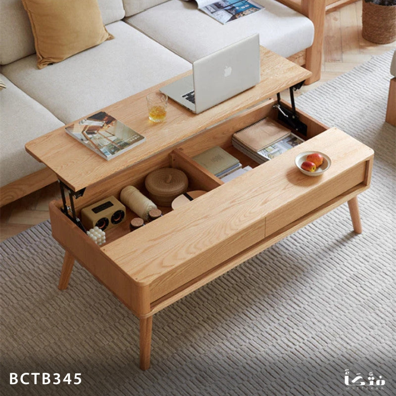 Natural Wood Coffee Table - BCTB345