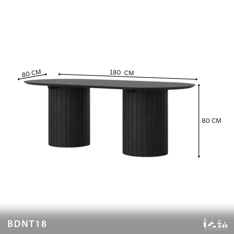 Natural Wood Dining Table - BDNT18