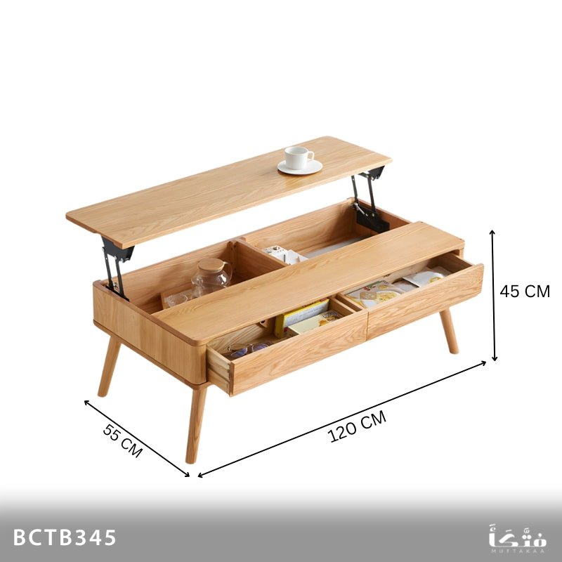 Natural Wood Coffee Table - BCTB345