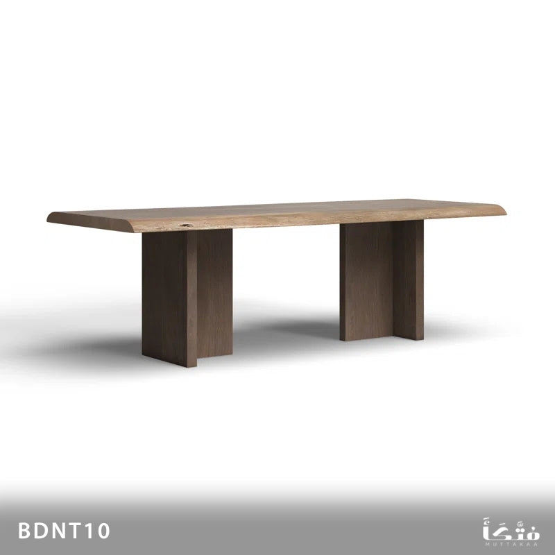 ترابيزة سفرة و بانكيت من الخشب الطبيعي - BDNT10
