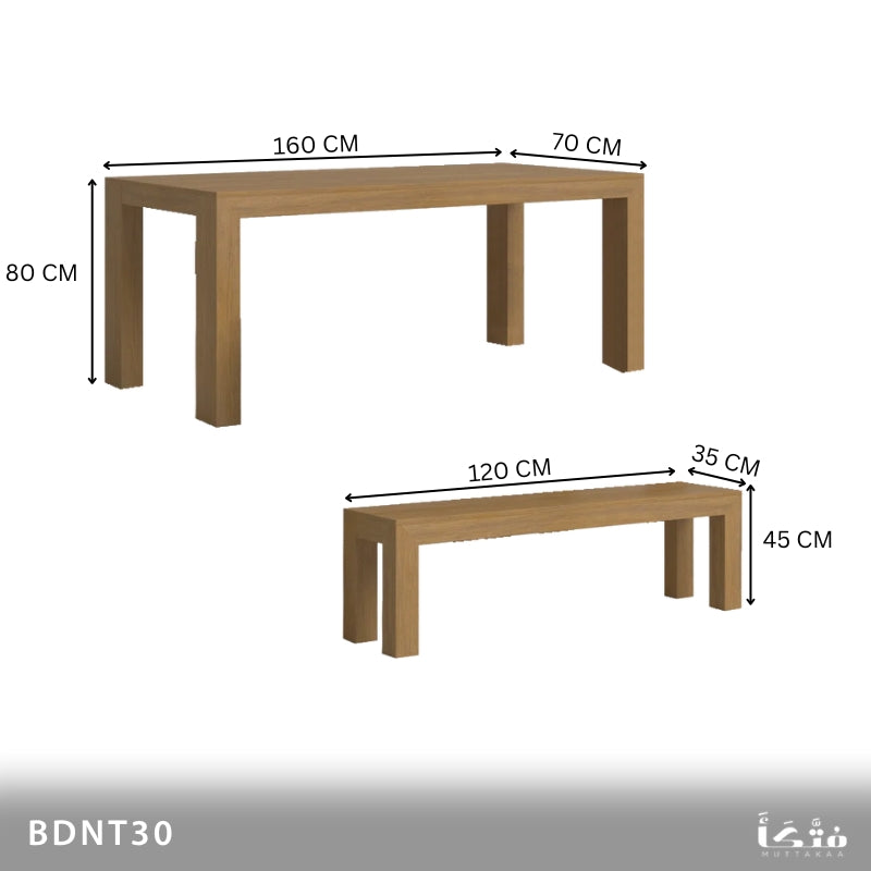 Wooden Dining Set - BDNT30
