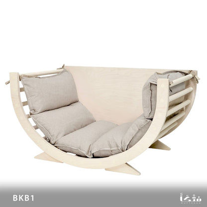 Natural Wood Baby Rocking Chair - BKB1
