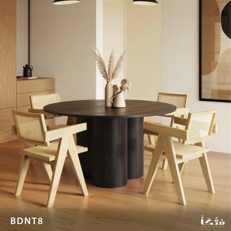 Round dining table made of plywood - BDNT8