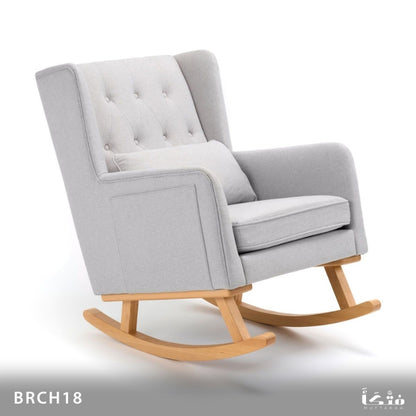 Rocking chair with pouf 40*40*45 - BRCH18