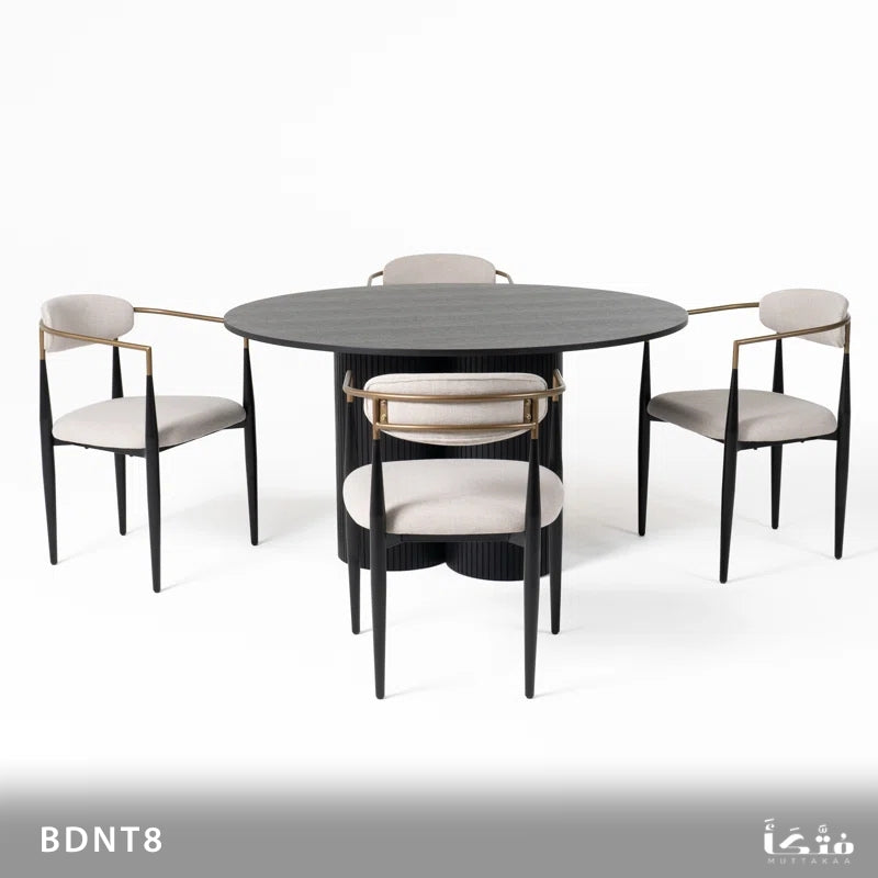 Round dining table made of plywood - BDNT8