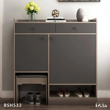 MDF Wood Shoe Rack - BSHS32