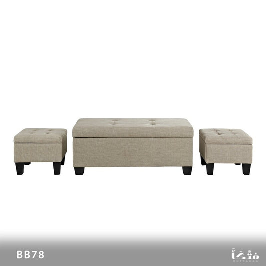 مجموعة بانكيت و2 بوف خشب ام دى اف عالي الجودة - BB78